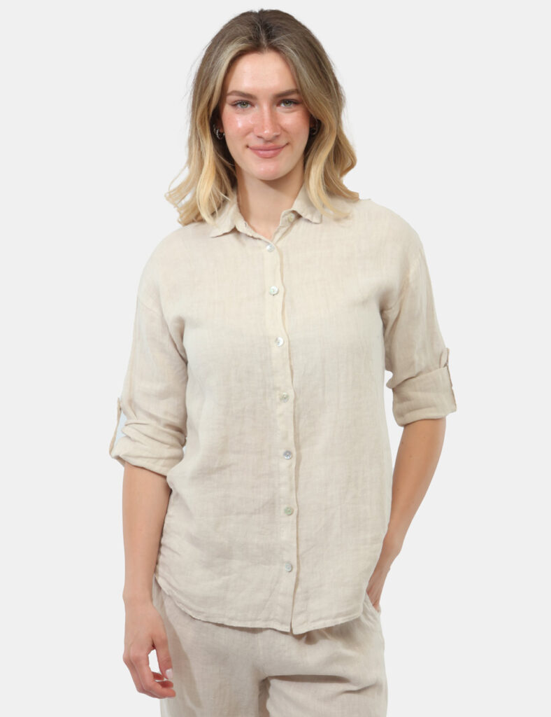 Camicia Rue De Clerie Beige - Camicia RUE DE CLERIE Beige da donna Naturale, leggera e incredibilmente versatile, la Camicia