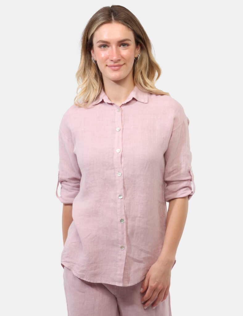 Camicia bluse elegante da donna scontata - Camicia Rue De Clerie Rosa