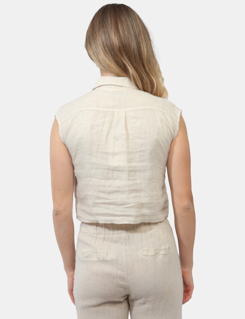 Camicia bluse elegante da donna scontata - Camicia Rue De Clerie Beige