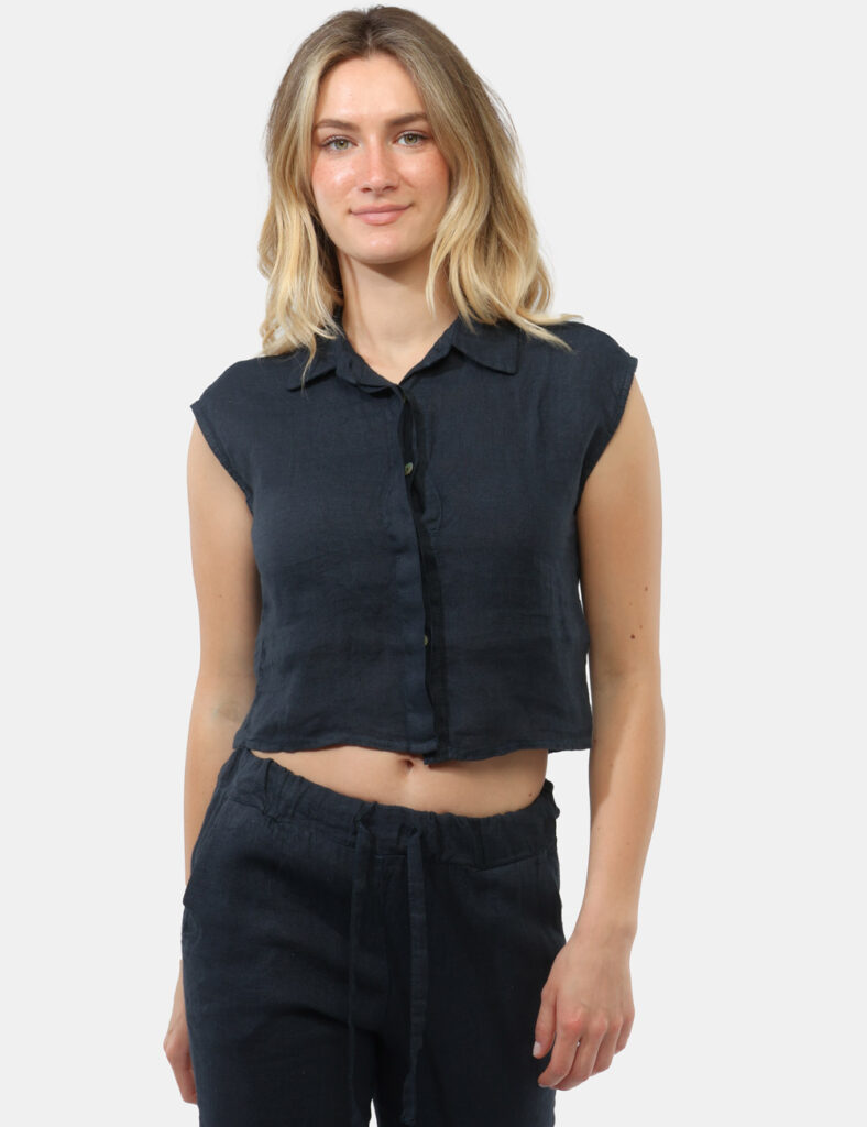 Camicia bluse elegante da donna scontata - Camicia Rue De Clerie Blu