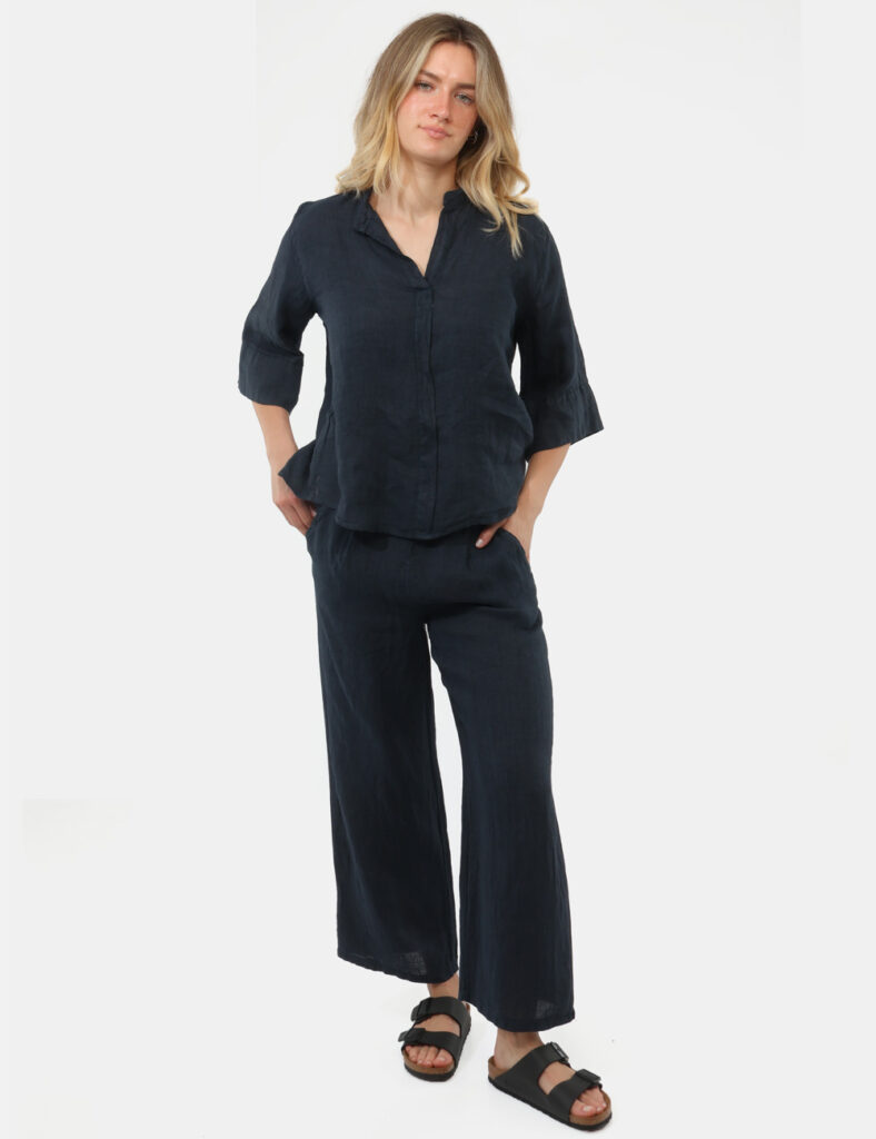 Pantaloni da donna larghi scontati - Pantalone Rue De Clerie Blu