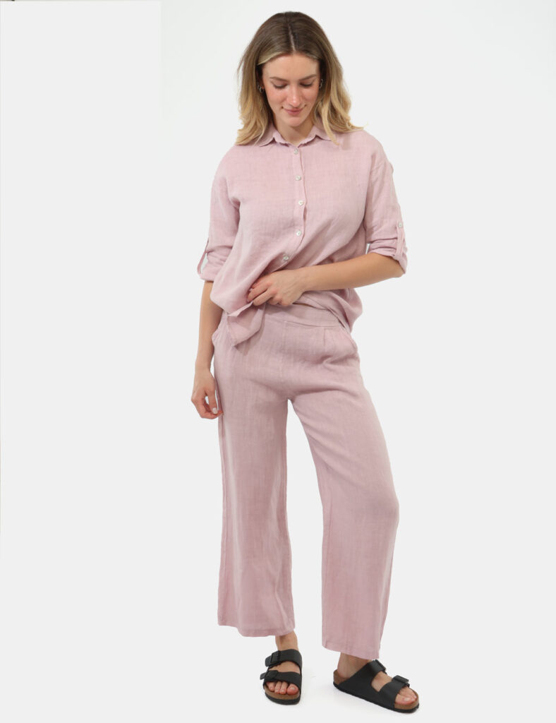Pantaloni da donna larghi scontati - Pantalone Rue De Clerie Rosa