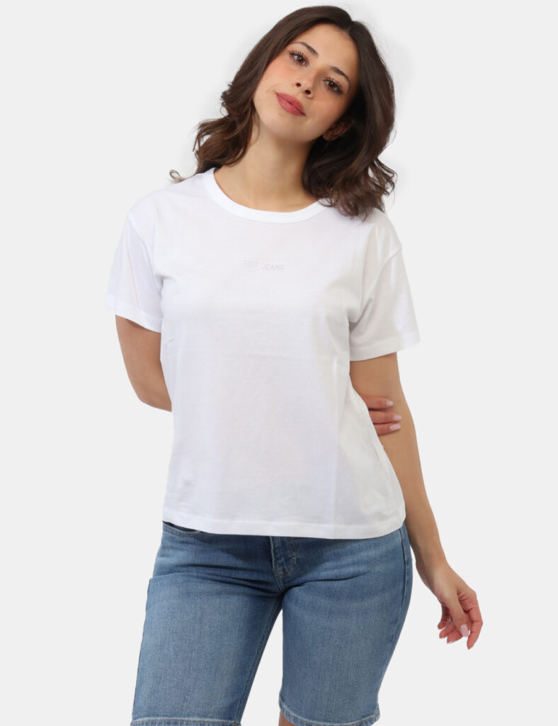 Abbigliamento donna scontato - T-shirt Pepe Jeans Bianca