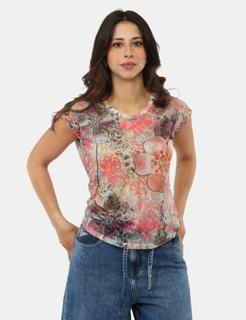 Abbigliamento donna scontato - T-shirt Yes Zee Fantasia