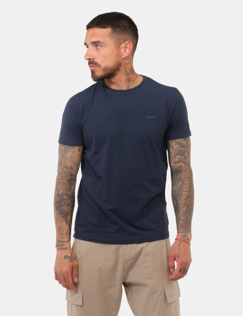 T-shirt uomo scontata - T-shirt Yes Zee Blu