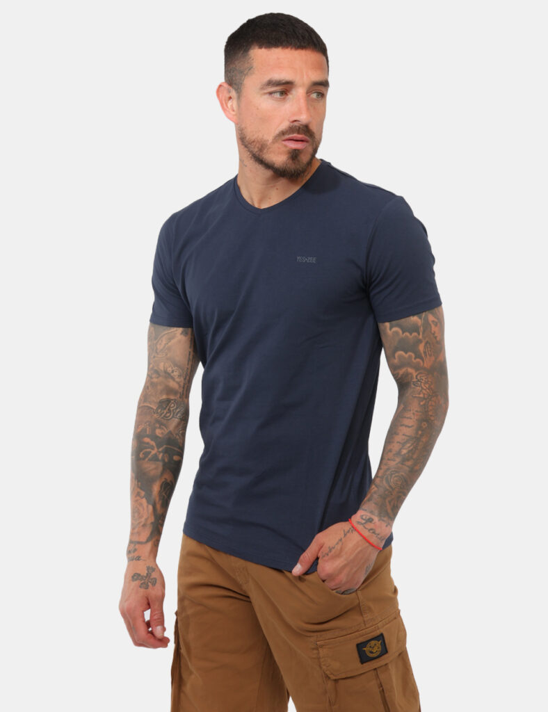 T-shirt uomo scontata - T-shirt Yes Zee Blu