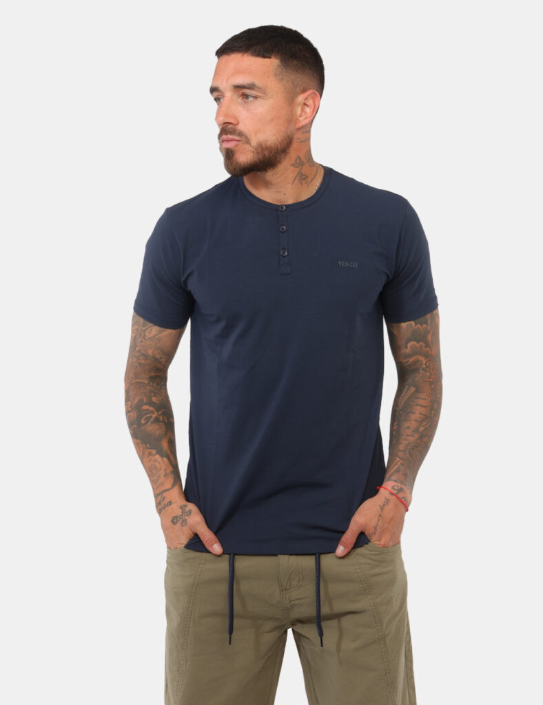 T-shirt uomo scontata - T-shirt Yes Zee Blu