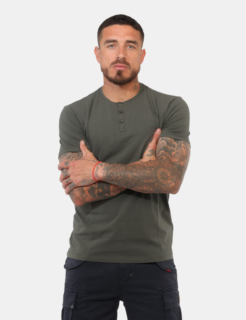 T-shirt uomo scontata - T-shirt Yes Zee Verde