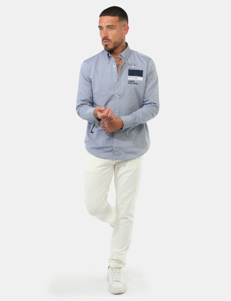 pantaloni in cotone leggeri da uomo scontati - Pantalone La Martina Bianco