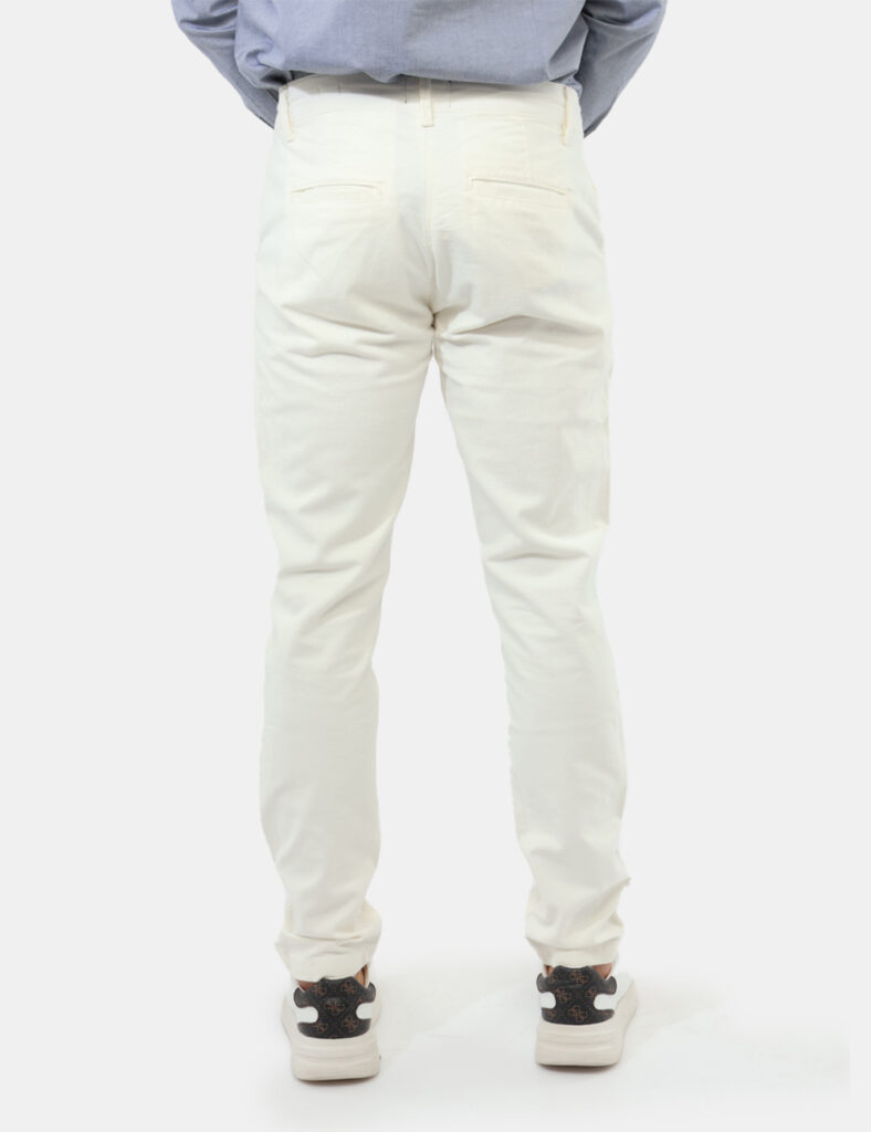 pantaloni in cotone leggeri da uomo scontati - Pantalone La Martina Bianco