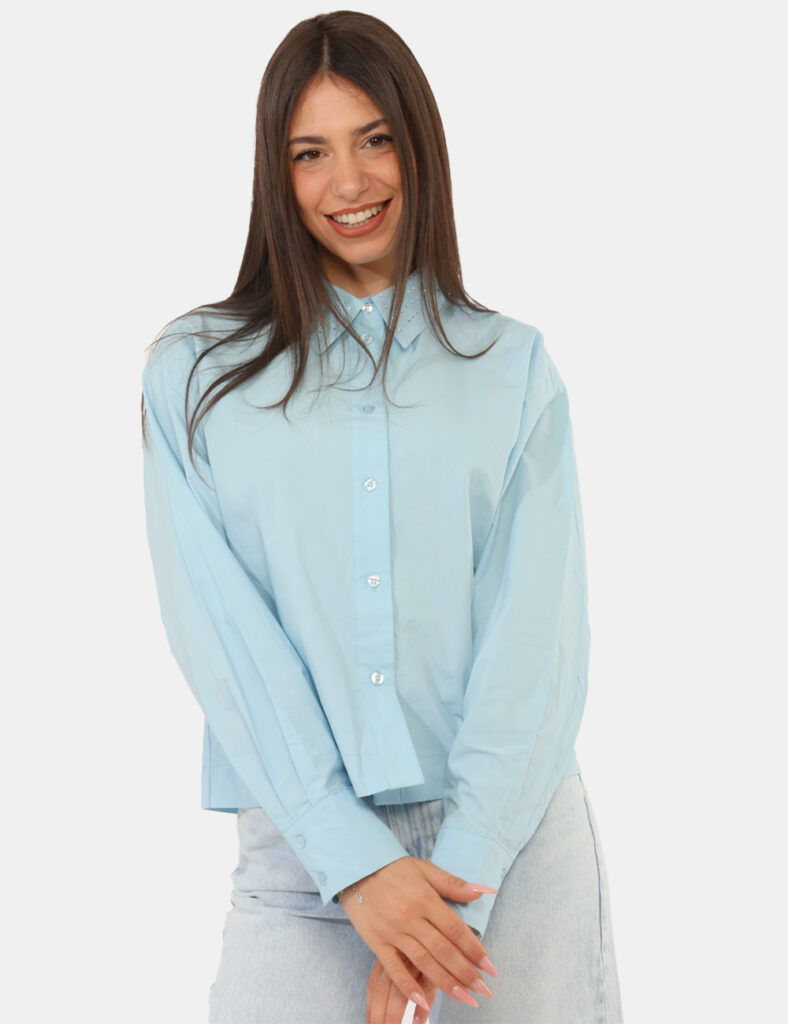Abbigliamento donna scontato - Camicia Twin Set Azzurra