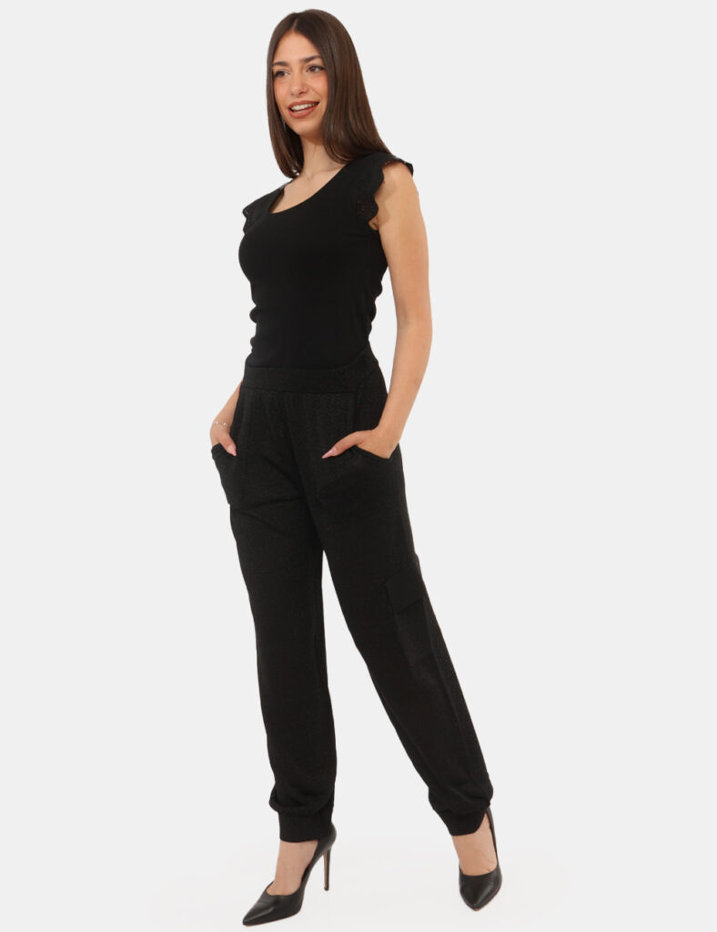 Abbigliamento donna scontato - Pantalone Twin Set Nero