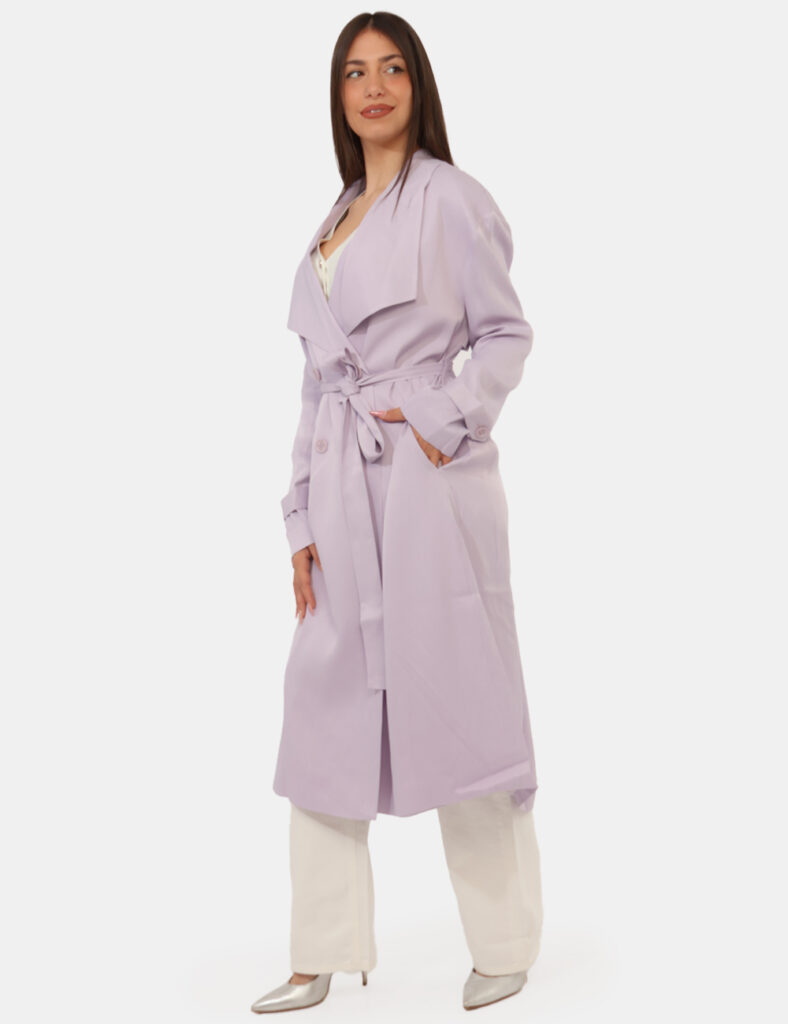 Abbigliamento donna scontato - Trench Twin Set Lilla