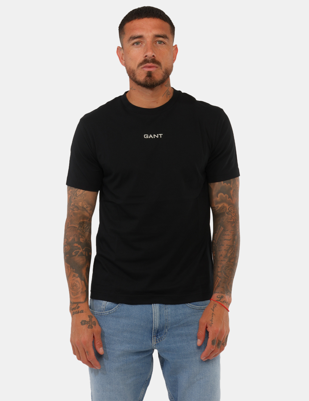 2501-2003308-SB_5_PE26_5 T-shirt Gant Nera - T-shirt GANT Nera da uomo Moderna, versatile e dal carattere deciso, questa T-shirt GANT Nera è il capo