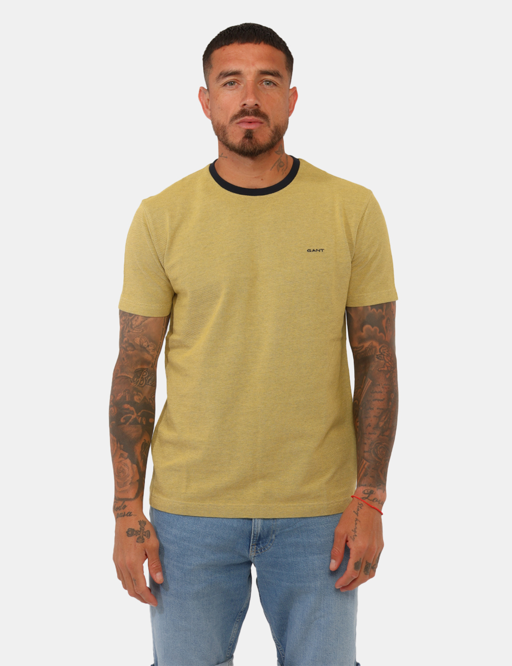 2501-2013083-SB_714_PE26_5 T-shirt Gant Gialla - T-shirt GANT Gialla da uomo Fresca, dinamica e perfetta per la bella stagione, questa T-shirt GANT Gia