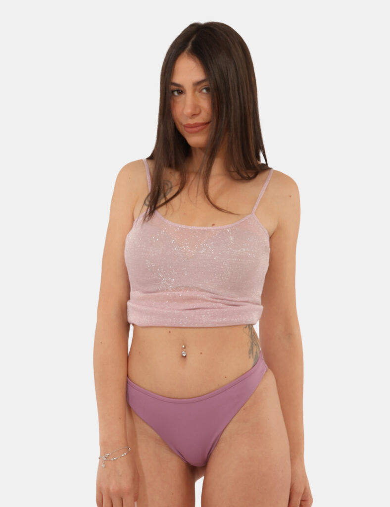 Costume donna scontato - Slip costume Iceberg Viola
