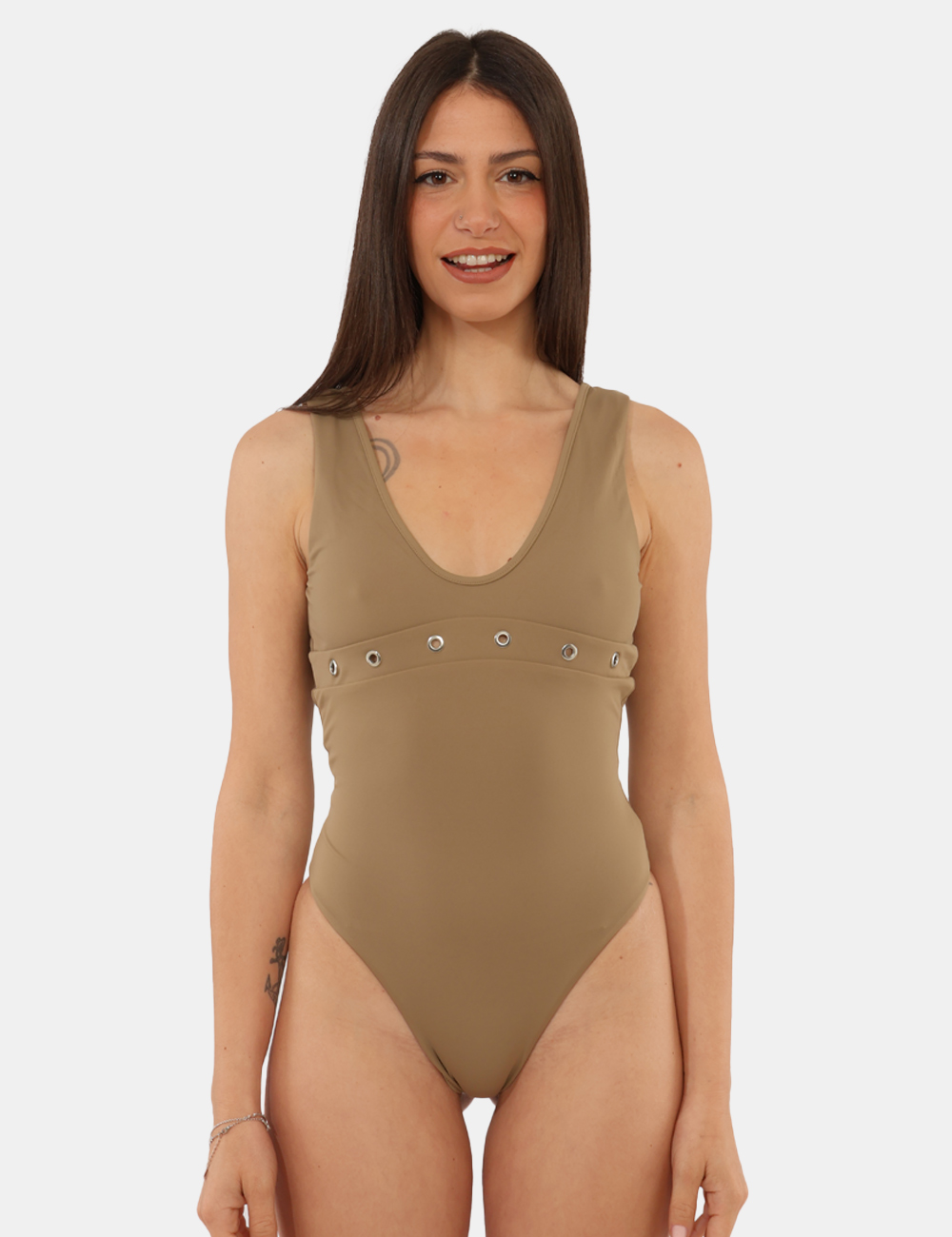 25WOP05-DB-SB_MUD_PE26_4 Costume intero Iceberg Verde - Costume Intero ICEBERG Verde da donna Il costume intero ICEBERG verde da donna è pensato per