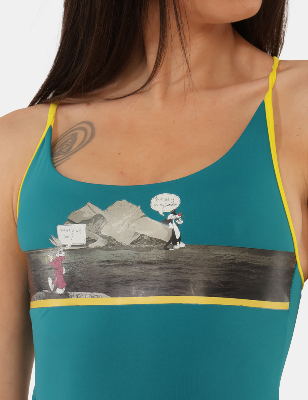 25WOP07-DB-SB_LAKE_PE26_4 Costume intero Iceberg Verde - Costume Intero ICEBERG Verde da donna Il costume intero ICEBERG verde da donna è pensato per
