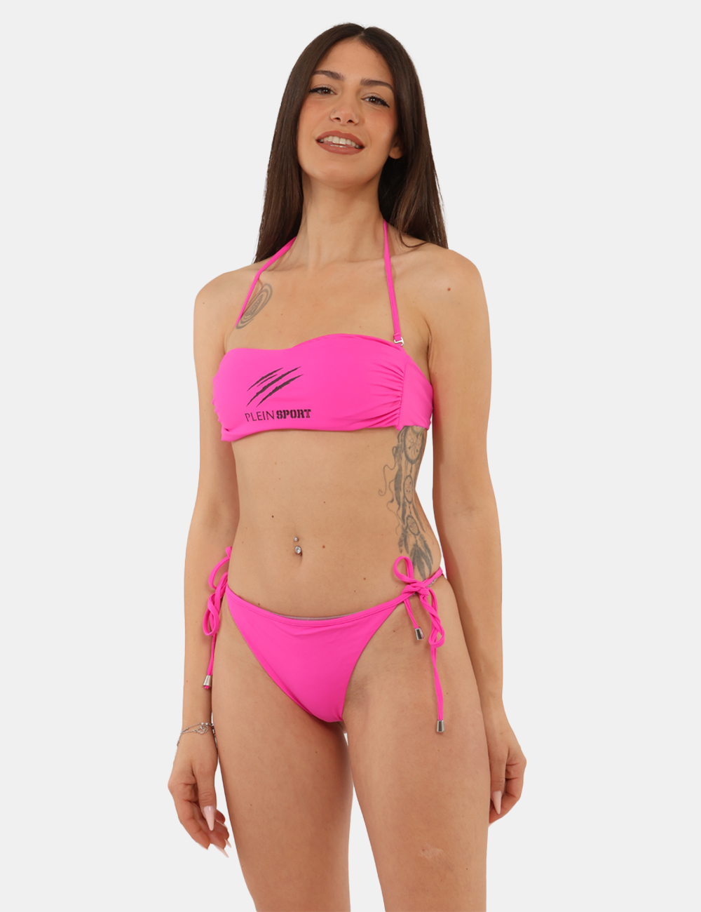 25WTP02-SB_FUXIA_PE26_1 Top costume Plein Sport Fucsia - Top costume PLEIN SPORT fucsia da donna Vivace, moderno e perfetto per valorizzare i look e