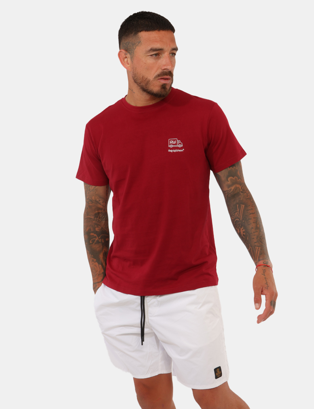 26MBM01-SB_OPTIC-WHITE_PE26_1 Costume Refrigiwear Bianco - Costume REFRIGIWEAR bianco da uomo Fresco, essenziale e perfetto per la stagione estiva, questo