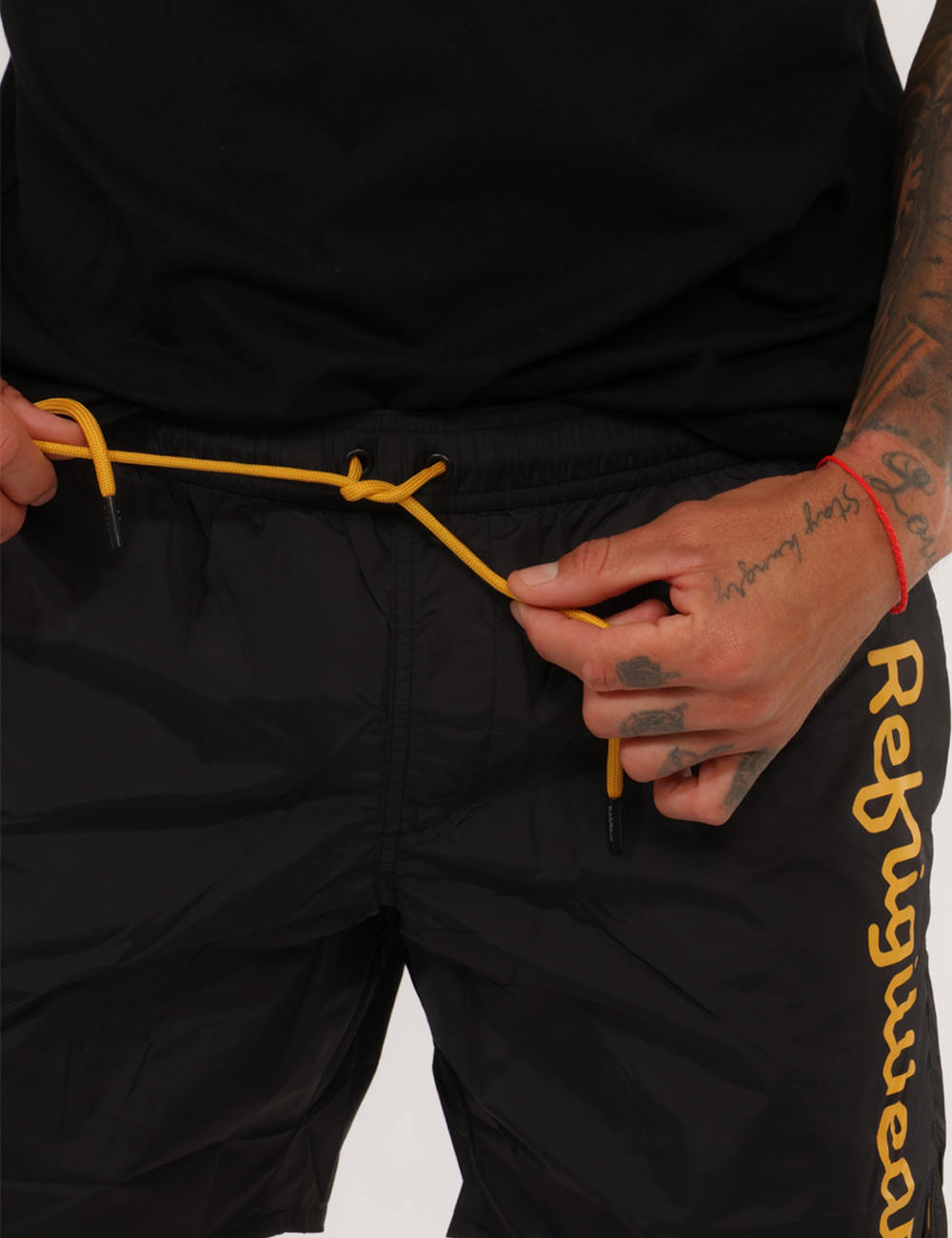 26MBM02-SB_BLACK_PE26_3 Costume Refrigiwear Nero - Costume REFRIGIWEAR nero da uomo Essenziale, versatile e dal carattere contemporaneo, questo cost