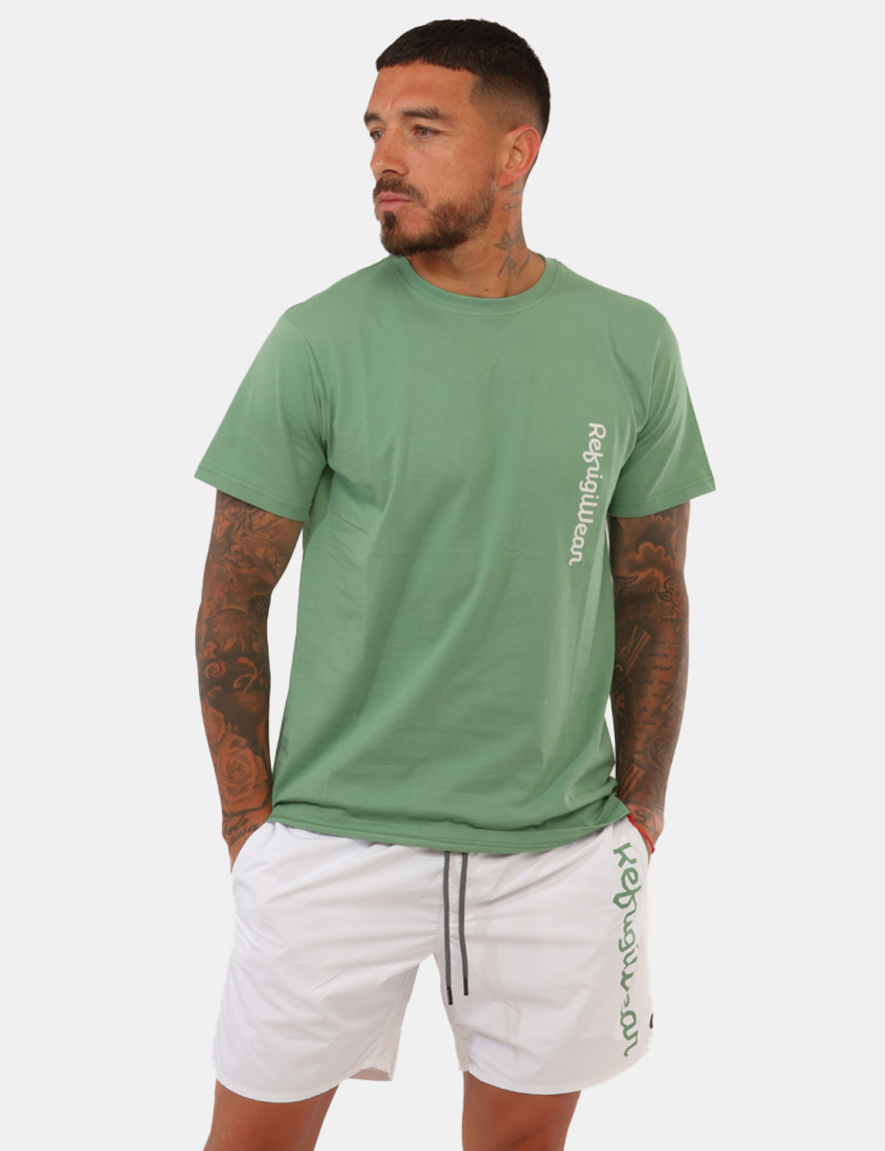 26MBM02-SB_OPTICAL-WHITE_PE26_1 Costume Refrigiwear Bianco - Costume REFRIGIWEAR bianco da uomo Fresco, essenziale e perfetto per accompagnarti durante tutt