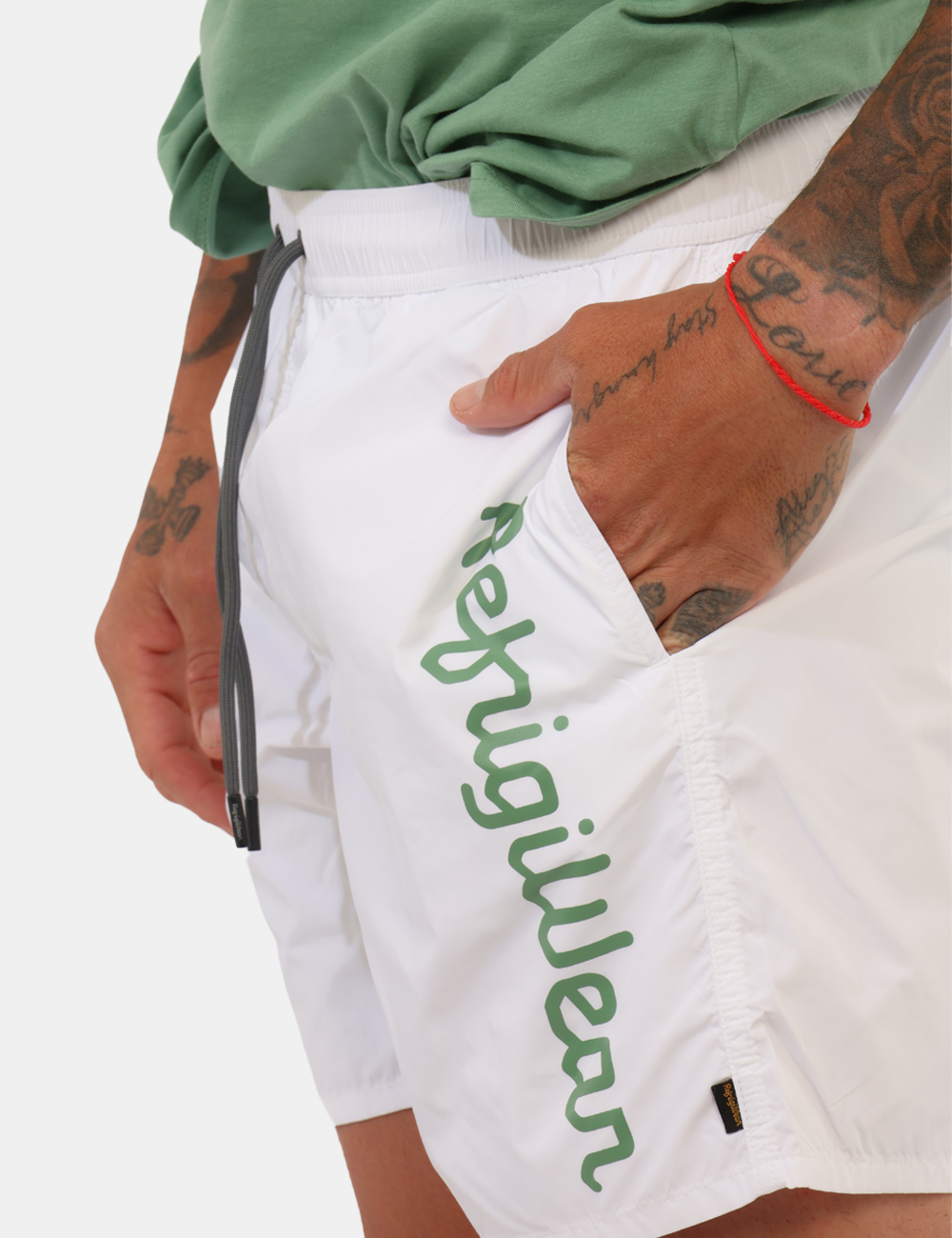 26MBM02-SB_OPTICAL-WHITE_PE26_4 Costume Refrigiwear Bianco - Costume REFRIGIWEAR bianco da uomo Fresco, essenziale e perfetto per accompagnarti durante tutt