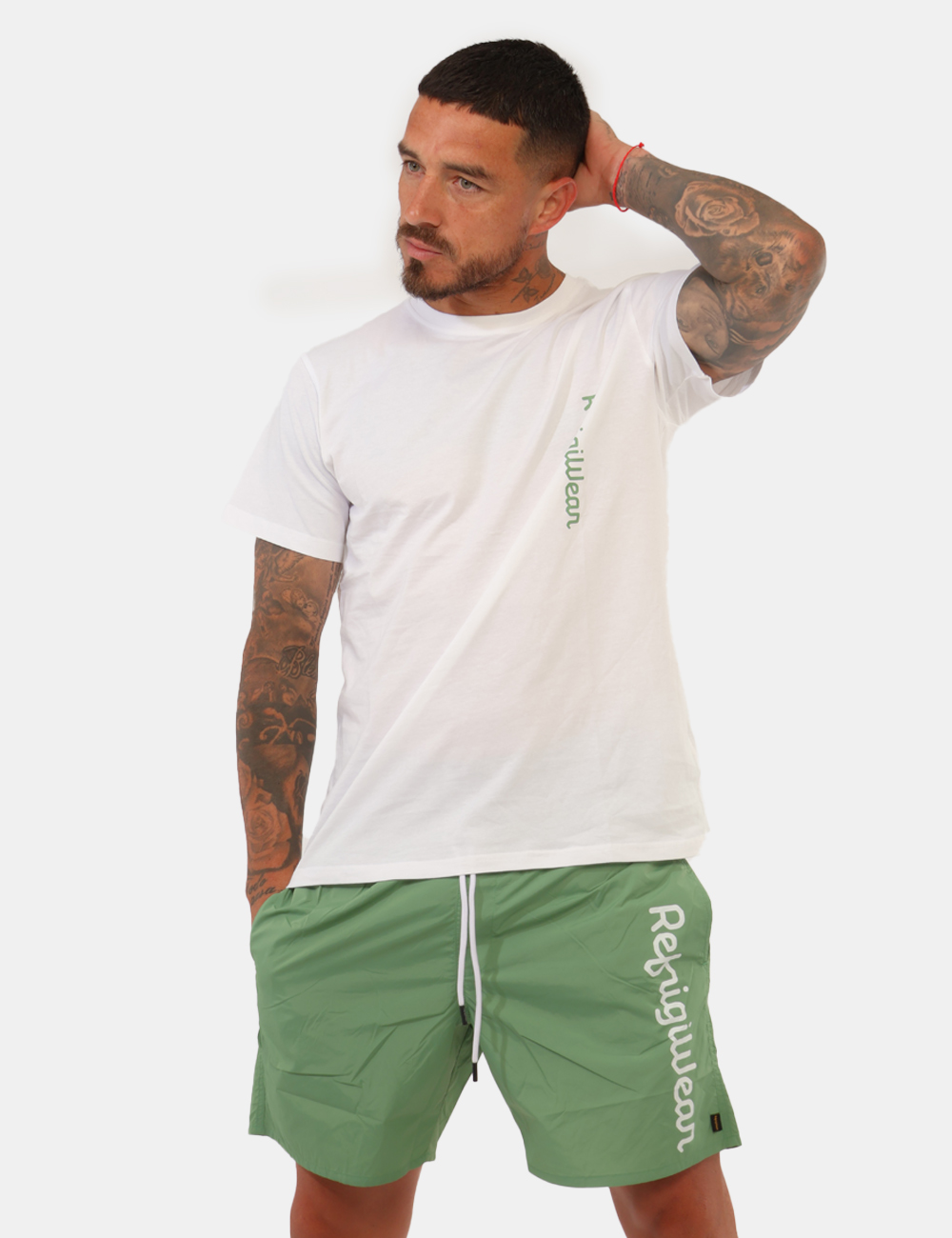 26MBM02-SB_SAGE_PE26_1 Costume Refrigiwear Verde - Costume REFRIGIWEAR verde da uomo Pratico, dinamico e perfetto per accompagnarti durante tutta l