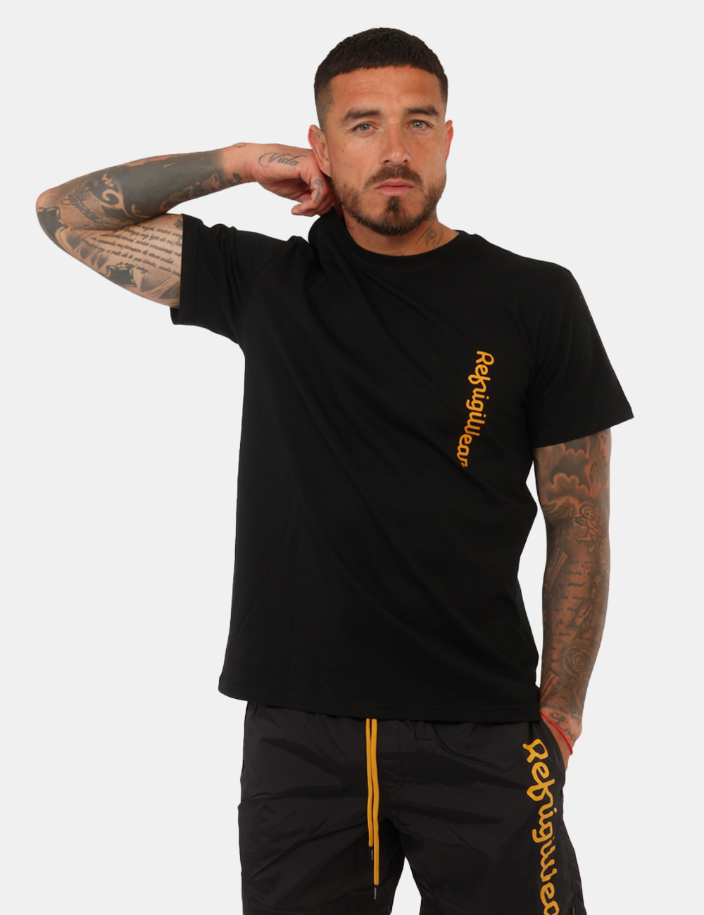 26MTS01-SB_BLACK_PE26_1 T-shirt Refrigiwear Nero - T-shirt REFRIGIWEAR nera da uomo Essenziale, versatile e perfetta per completare i look casual de
