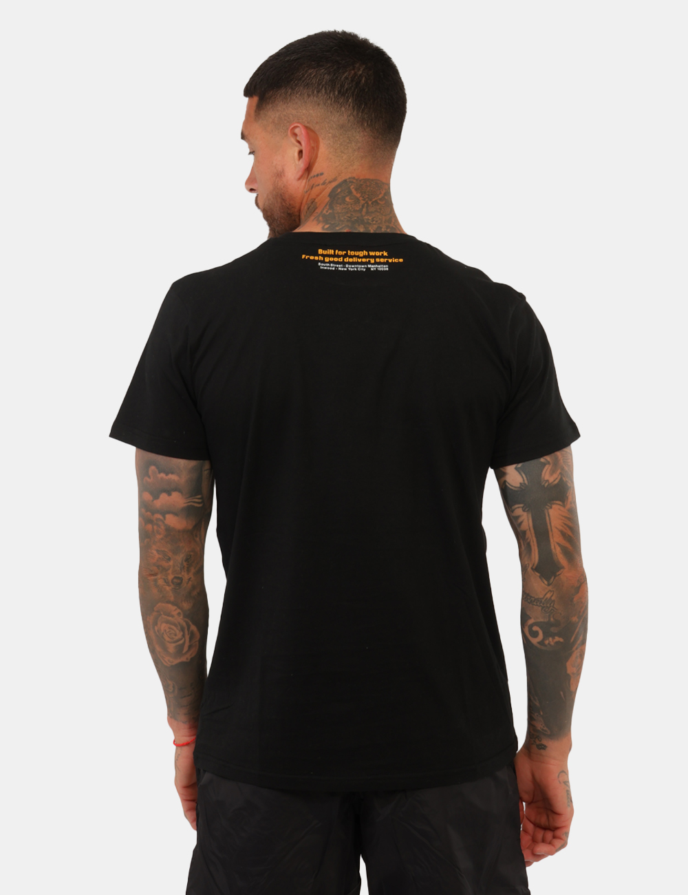 26MTS01-SB_BLACK_PE26_2 T-shirt Refrigiwear Nero - T-shirt REFRIGIWEAR nera da uomo Essenziale, versatile e perfetta per completare i look casual de