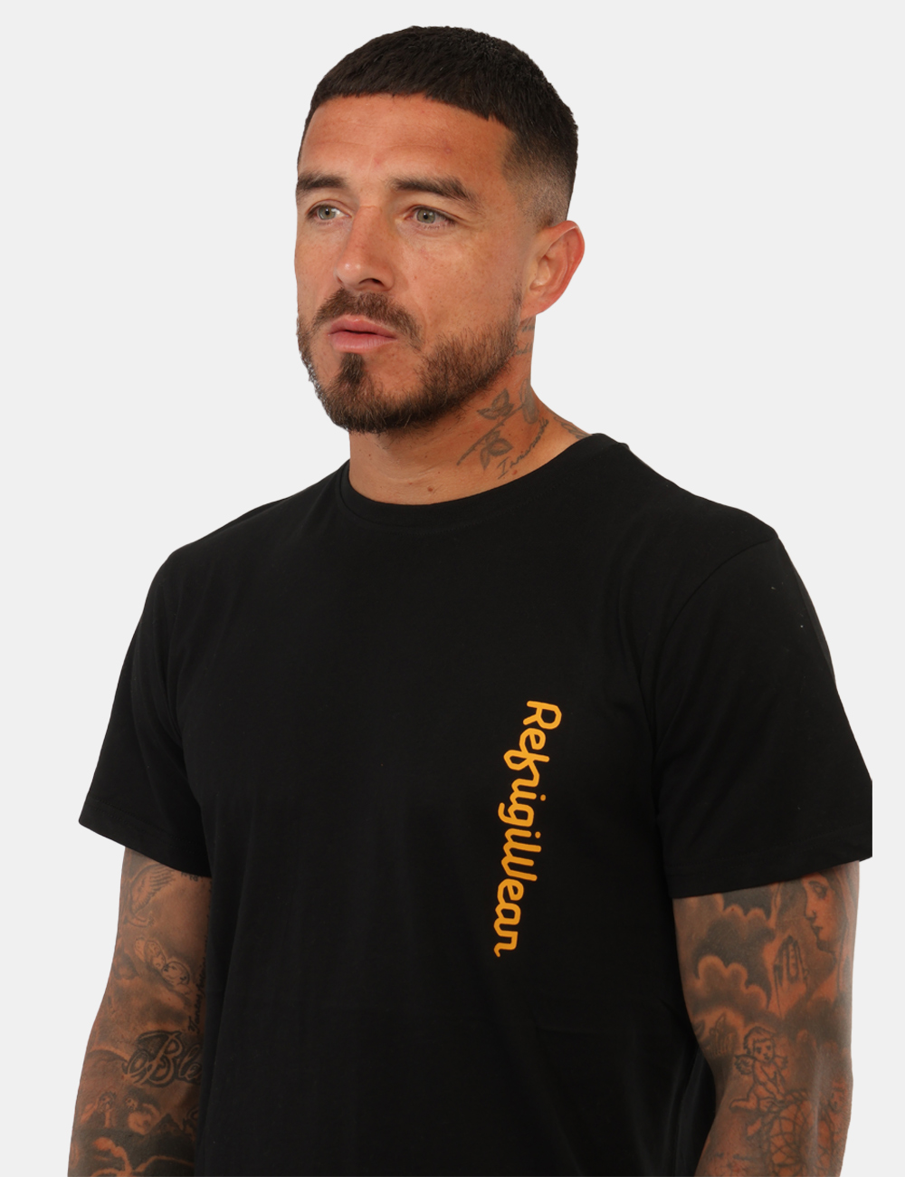26MTS01-SB_BLACK_PE26_3 T-shirt Refrigiwear Nero - T-shirt REFRIGIWEAR nera da uomo Essenziale, versatile e perfetta per completare i look casual de