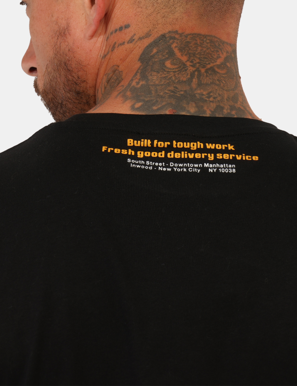 26MTS01-SB_BLACK_PE26_4 T-shirt Refrigiwear Nero - T-shirt REFRIGIWEAR nera da uomo Essenziale, versatile e perfetta per completare i look casual de
