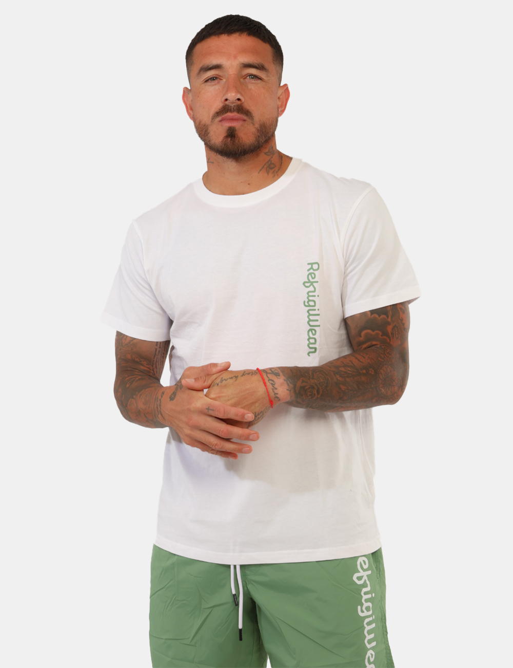 26MTS01-SB_OPTICAL-WHITE_PE26_1 T-shirt Refrigiwear Bianco - T-shirt REFRIGIWEAR bianca da uomo Essenziale, fresca e perfetta per completare i look casual d