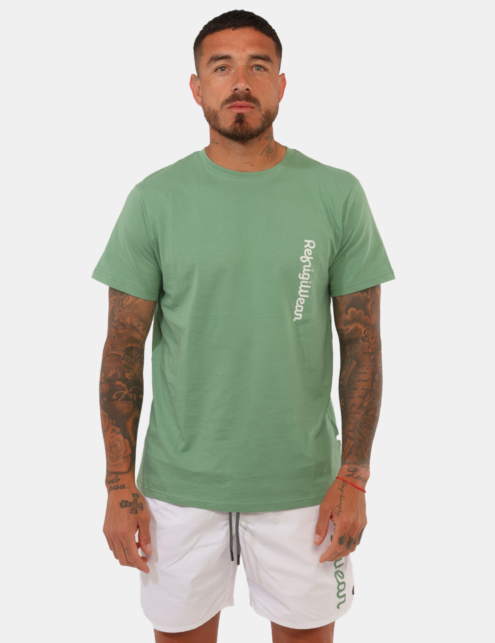 26MTS01-SB_SAGE_PE26_5 T-shirt Refrigiwear Verde - T-shirt REFRIGIWEAR verde da uomo Pratica, versatile e perfetta per la stagione primavera estate