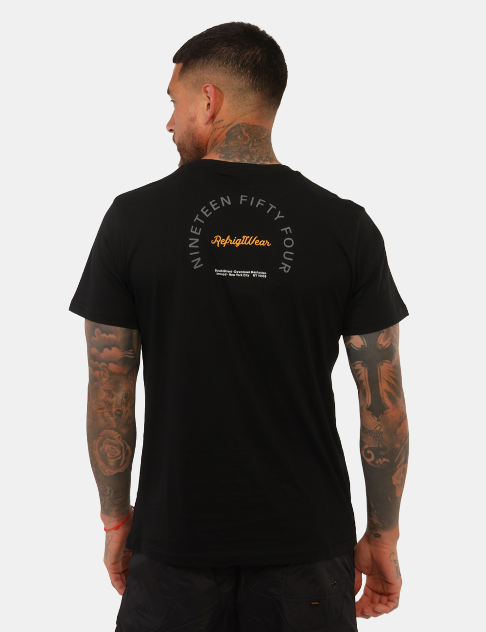 26MTS03-SB_BLACK_PE26_2 T-shirt Refrigiwear Nero - T-shirt REFRIGIWEAR nera da uomo Essenziale, versatile e perfetta per completare i look casual de
