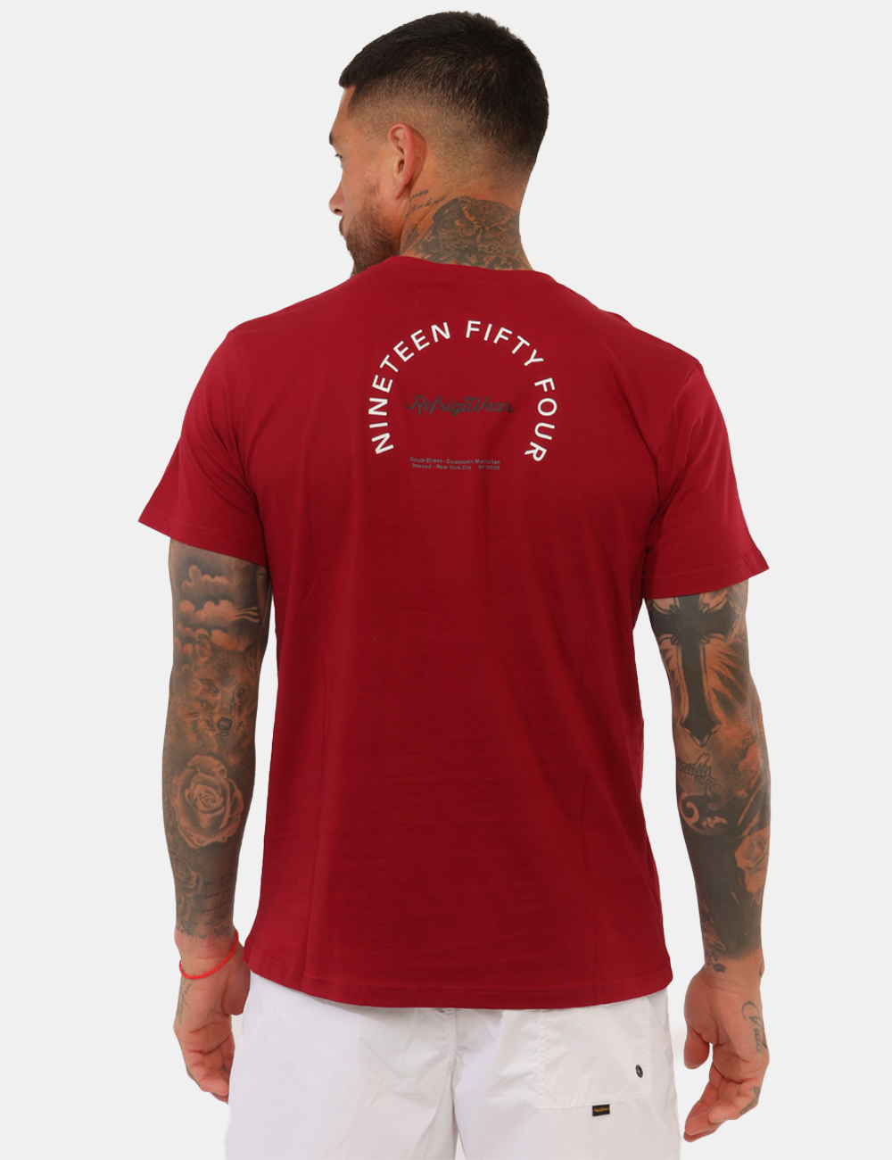 26MTS03-SB_BORDEAUX_PE26_2 T-shirt Refrigiwear Bordeaux - T-shirt REFRIGIWEAR bordeaux da uomo Moderna, versatile e perfetta per completare i look casu