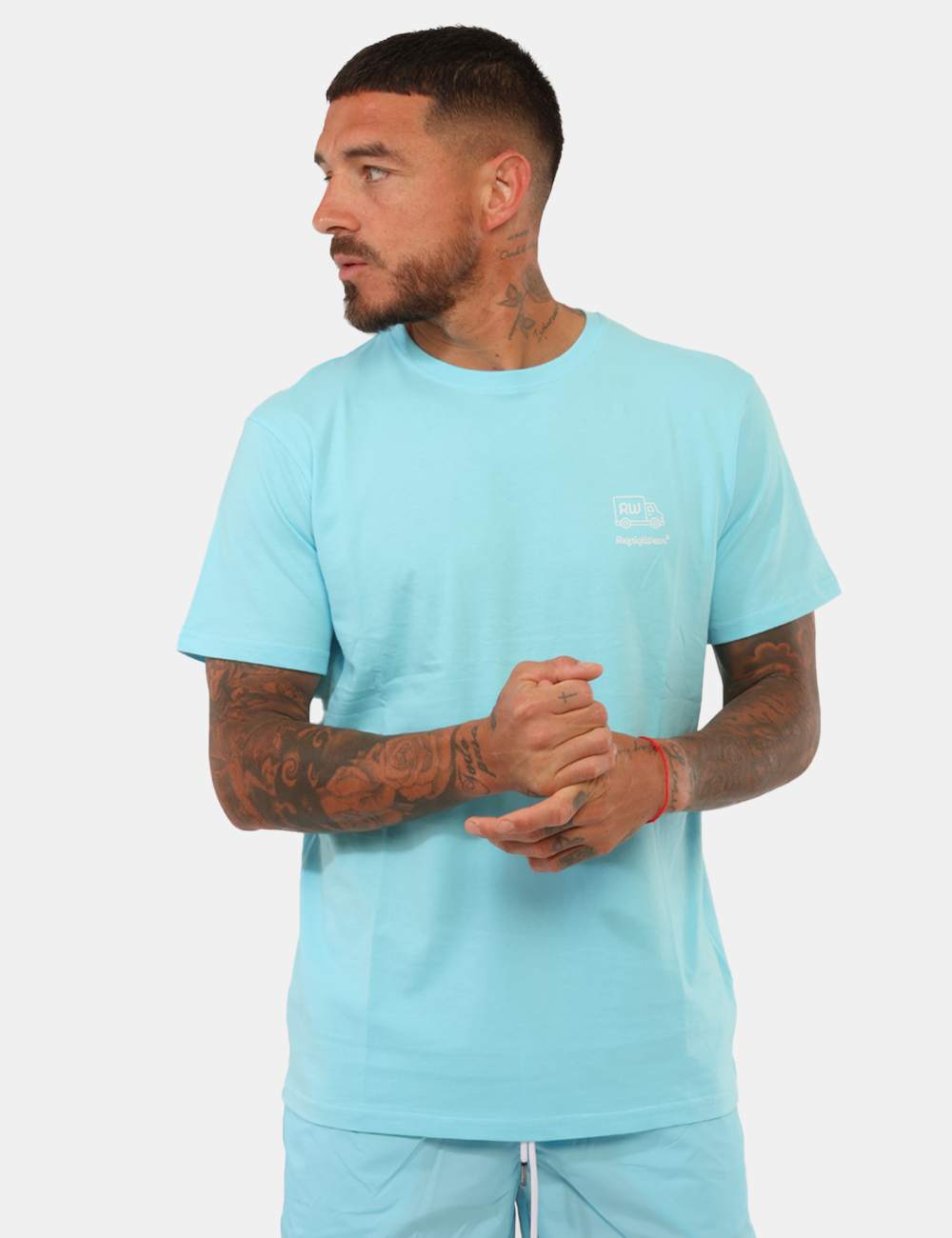 26MTS03-SB_BREEZE_PE26_1 T-shirt Refrigiwear Azzurro - T-shirt REFRIGIWEAR azzurra da uomo Fresca, versatile e perfetta per completare i look casual