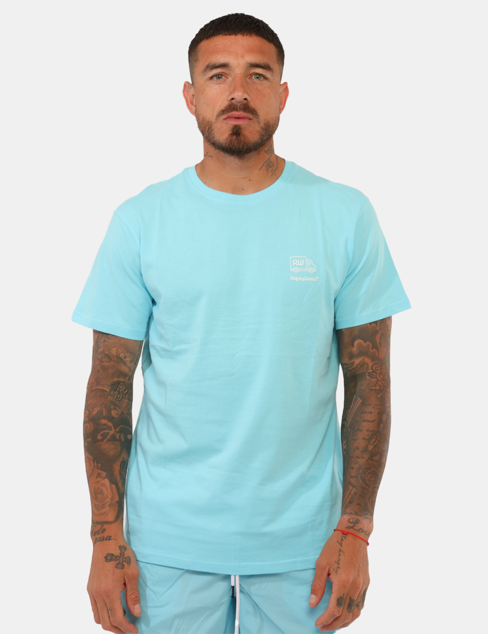 26MTS03-SB_BREEZE_PE26_5 T-shirt Refrigiwear Azzurro - T-shirt REFRIGIWEAR azzurra da uomo Fresca, versatile e perfetta per completare i look casual