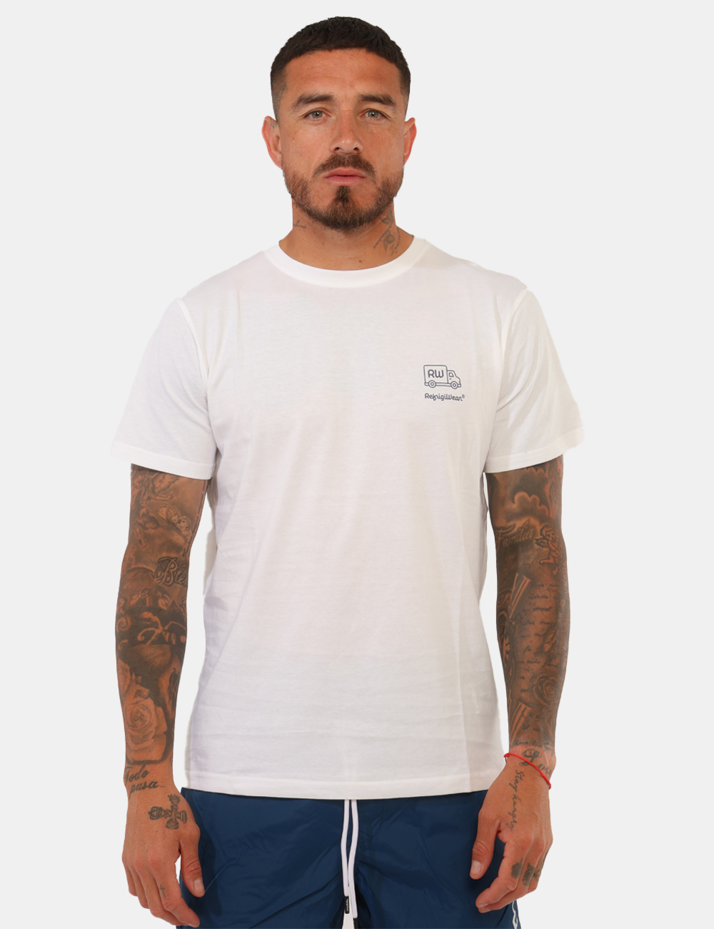 26MTS03-SB_OPTICAL-WHITE_PE26_5 T-shirt Refrigiwear Bianco - T-shirt REFRIGIWEAR bianca da uomo Essenziale, versatile e perfetta per completare i look casua