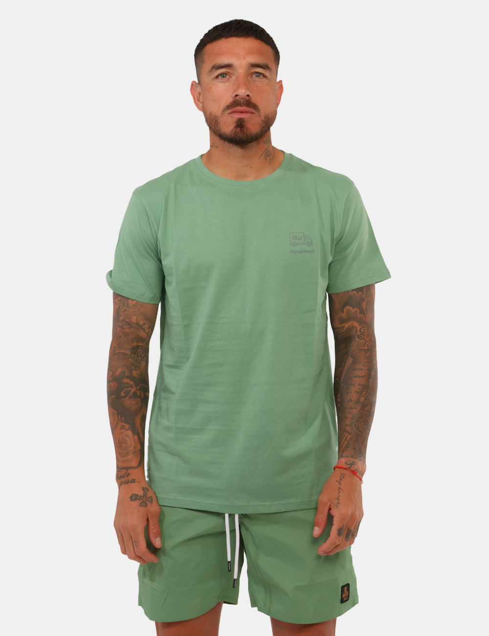 26MTS03-SB_SAGE_PE26_5 T-shirt Refrigiwear Verde - T-shirt REFRIGIWEAR verde da uomo Pratica, versatile e perfetta per completare i look casual del