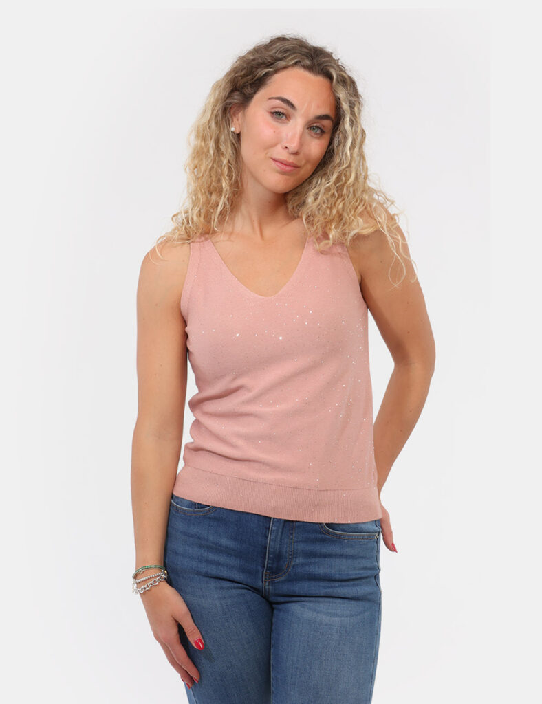 T-shirt da donna scontata - Top Materica Rosa