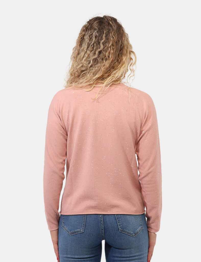 Abbigliamento donna scontato - Maglia Materica Rosa