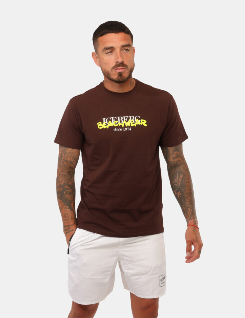 T-shirt Iceberg Marrone