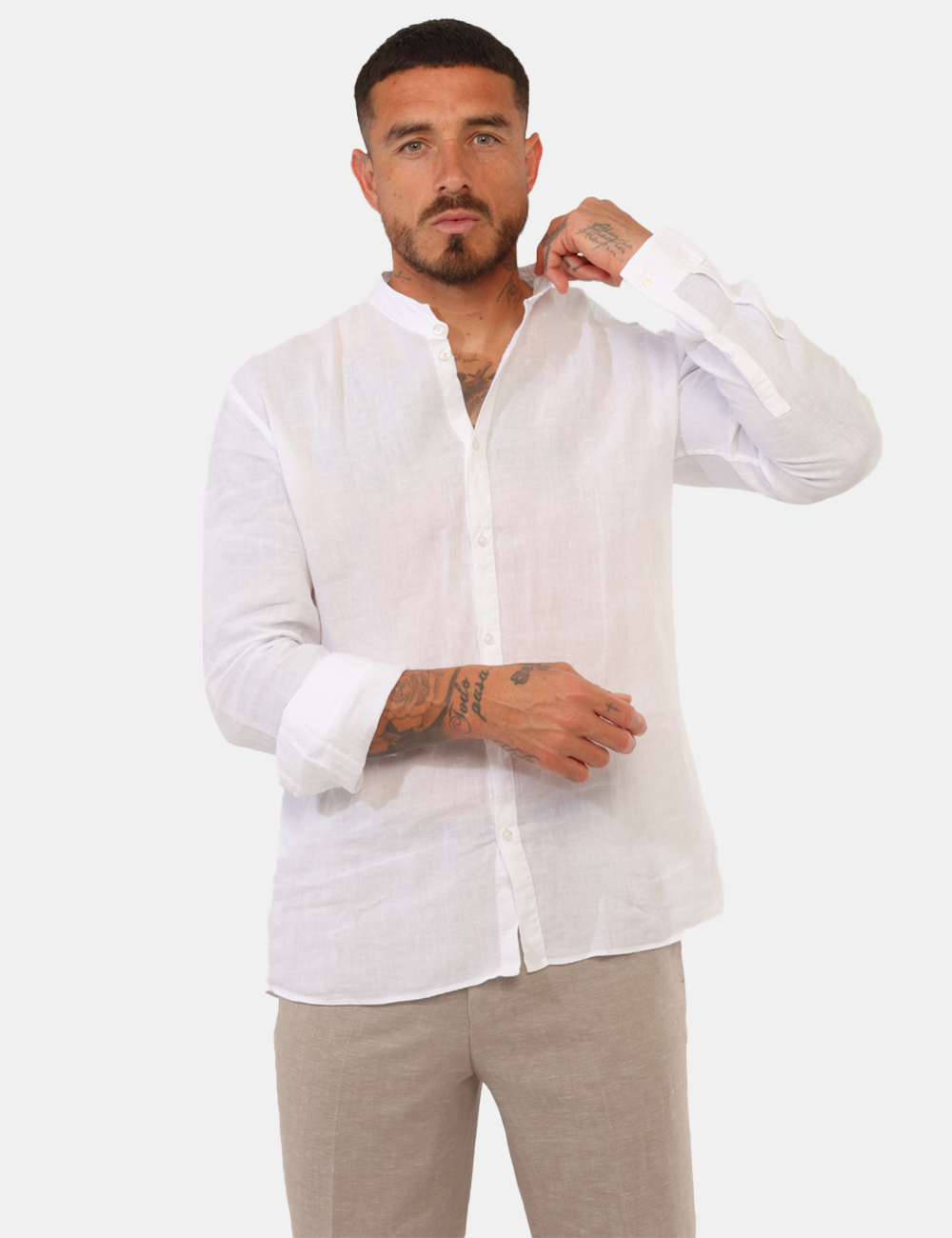 50490740-ELVORY-OB_OPEN-WHITE_PE26_1 Camicia Hugo Bianca - Camicia HUGO Bianca da uomo Fresca, essenziale e perfetta per la stagione più calda: la Camicia HUGO B