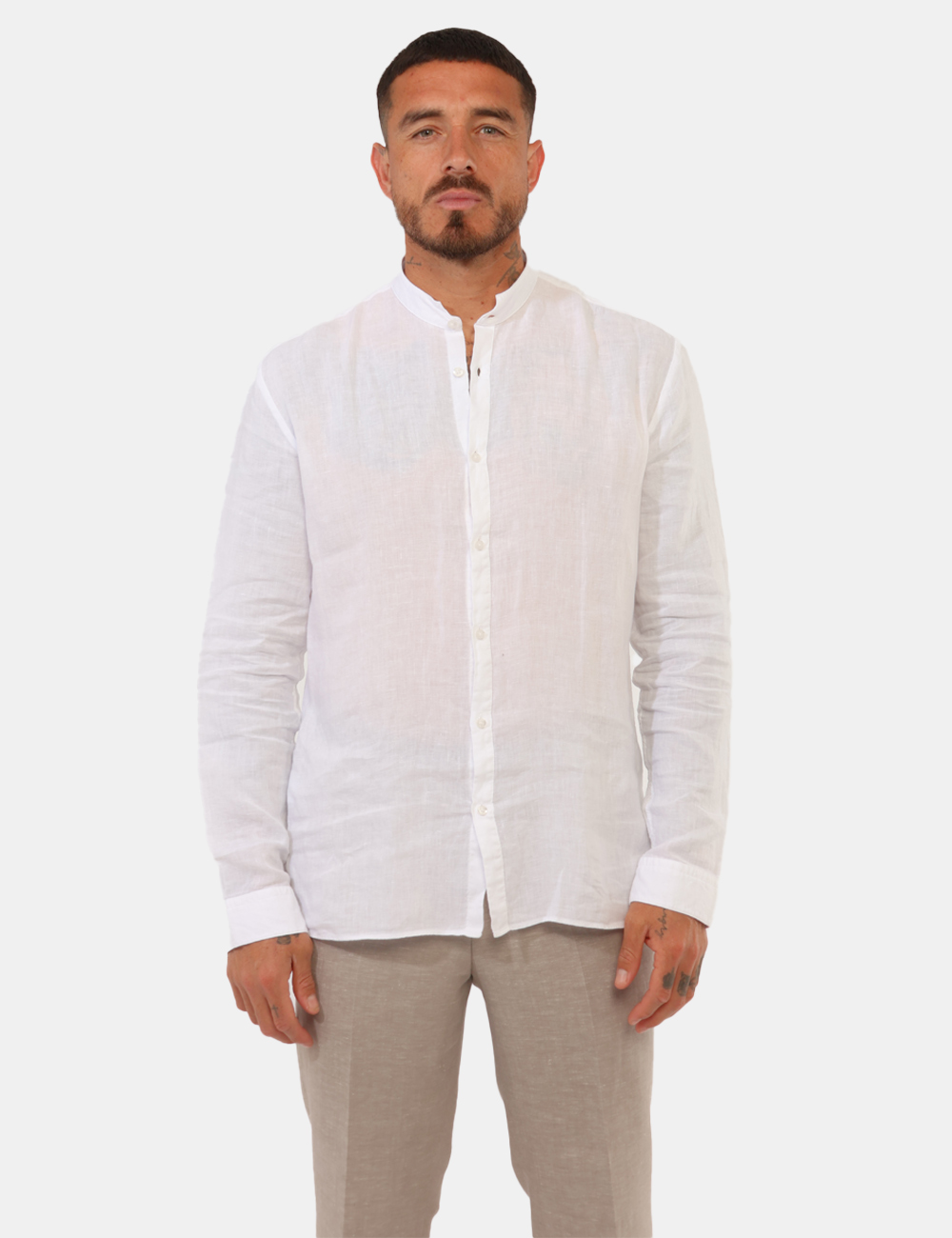 50490740-ELVORY-OB_OPEN-WHITE_PE26_7 Camicia Hugo Bianca - Camicia HUGO Bianca da uomo Fresca, essenziale e perfetta per la stagione più calda: la Camicia HUGO B