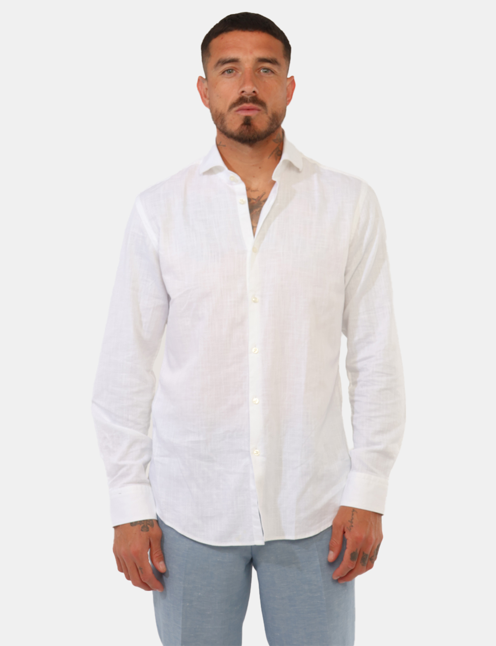 50539775-KASON-OB_OPEN-WHITE_PE26_6 Camicia Hugo Bianca - Camicia HUGO Bianca da uomo Leggera, elegante e perfetta per la stagione più calda: la Camicia HUGO Bi