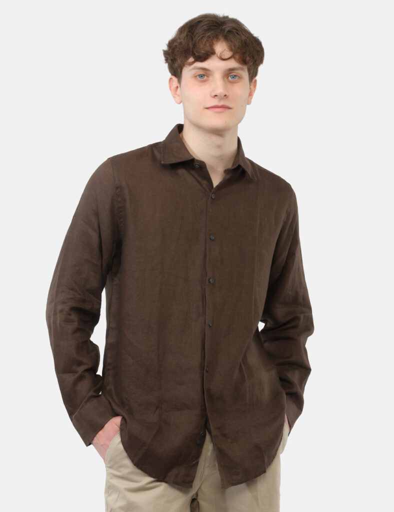 Camicia Prj22. Marrone
