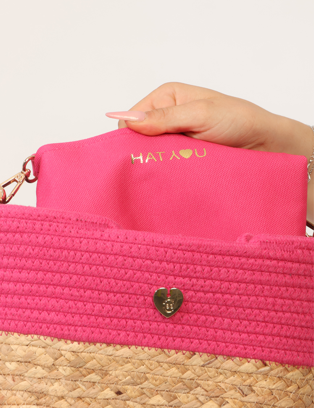 BP0304SP-OB_FUXIA_PE26_7 Borsa Concept83 Fucsia - Borsa CONCEPT83 fucsia da donna con manici in corda e tracolla La Borsa CONCEPT83 Fucsia è l'access