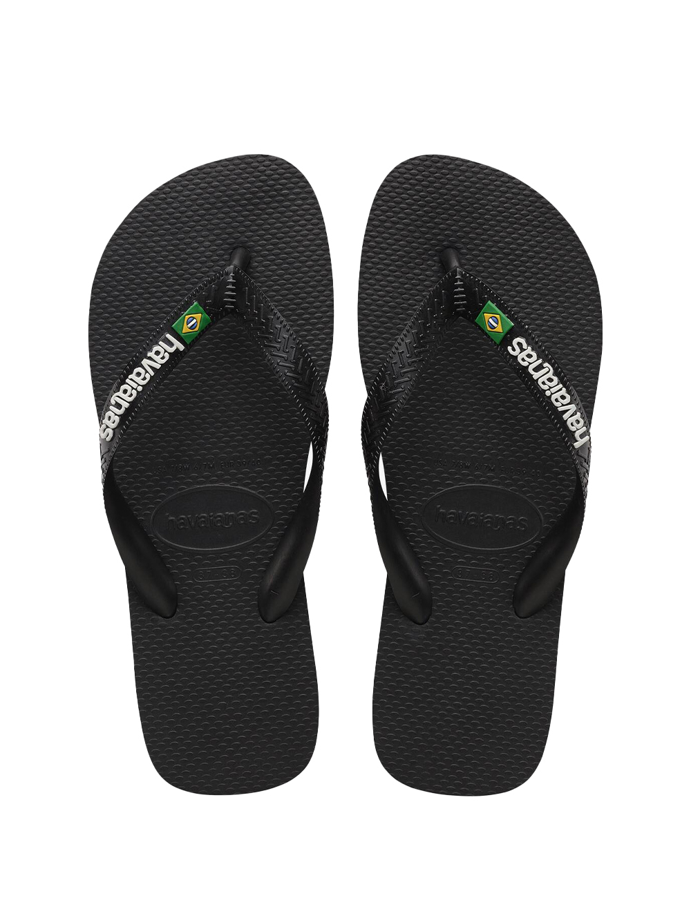 BRASIL-LOGO_BLACKBLACK_PE26_2 Infradito Havaianas Nero - Infradito Havaianas Nero da Uomo Essenziali, versatili e perfette per la bella stagione, le infra