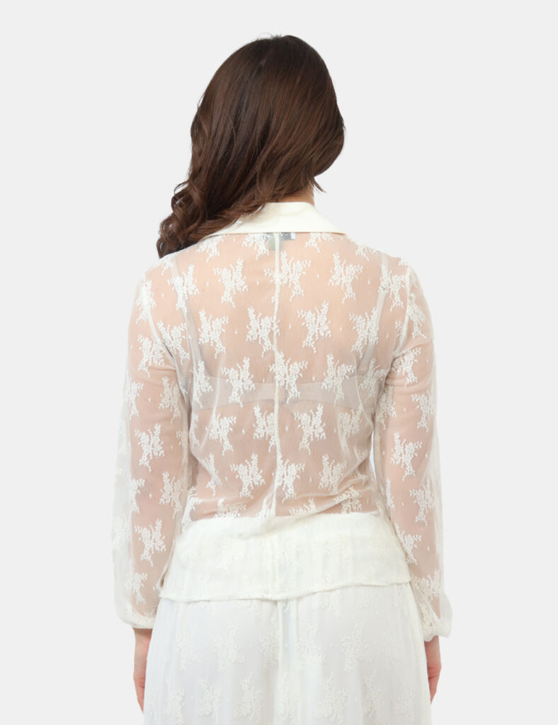 Camicia Materica Bianca